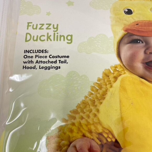 Spirit Halloween Baby Fuzzy Duckling Belly Costume Size 6-12 Months - Picture 4 of 8
